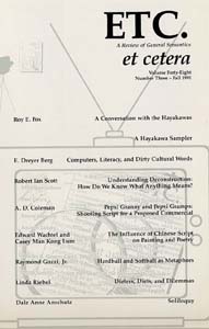 PDF Version: ETC: A Review of General Semantics 48:3 (Fall 1991)