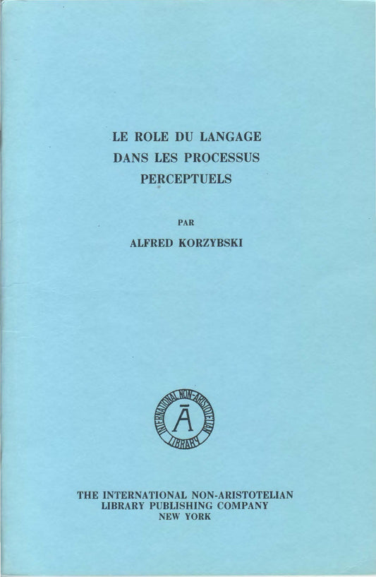 PDF Version (in French): Le Role du Langage dans les Processus Perceptuels