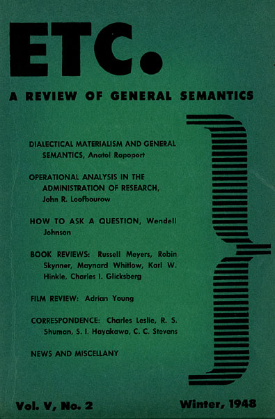 PDF Version: ETC: A Review of General Semantics 5:2 (Winter 1948)