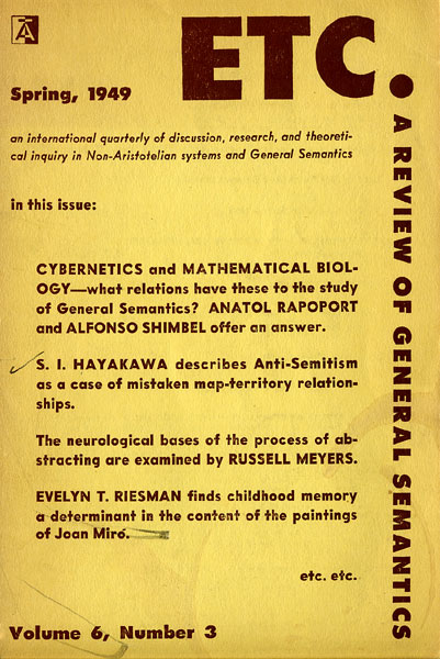 PDF Version: ETC: A Review of General Semantics 6:3 (Spring 1949)