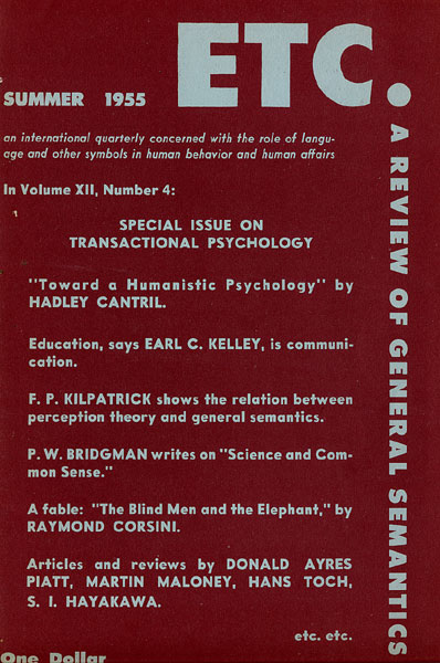 PDF Version: ETC: A Review of General Semantics 12:4 (Summer 1955)