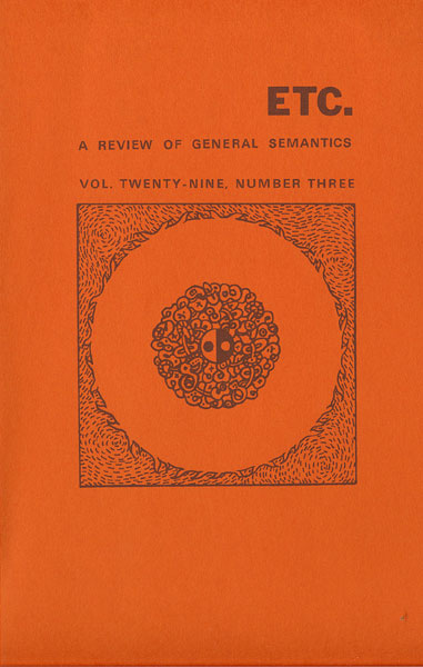 PDF Version: ETC: A Review of General Semantics 29:3 (September 1972)