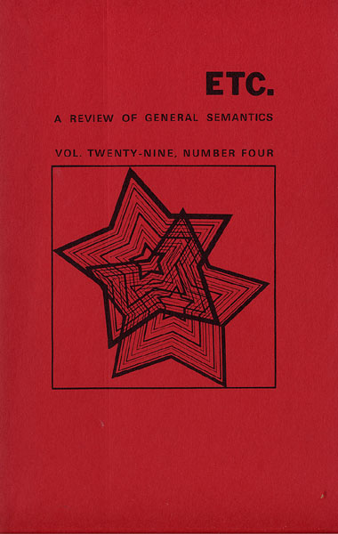 PDF Version: ETC: A Review of General Semantics 29:4 (December 1972)