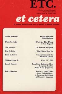 PDF Version: ETC: A Review of General Semantics 37:4 (Winter 1980)