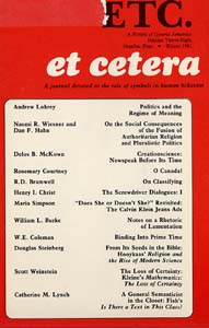 PDF Version: ETC: A Review of General Semantics 38:4 (Winter 1981)