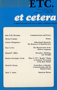 PDF Version: ETC: A Review of General Semantics 39:2 (Summer 1982)