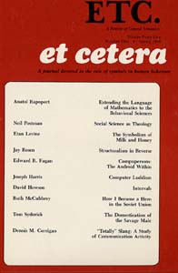 PDF Version: ETC: A Review of General Semantics 41:1 (Spring 1984)
