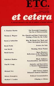 PDF Version: ETC: A Review of General Semantics 41:4 (Winter 1984)