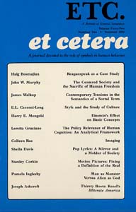 PDF Version: ETC: A Review of General Semantics 42:2 (Summer 1985)