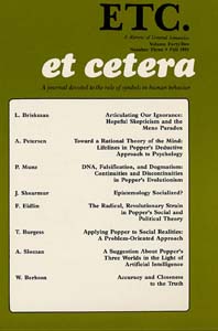 PDF Version: ETC: A Review of General Semantics 42:3 (Fall 1985)