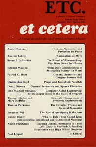 PDF Version: ETC: A Review of General Semantics 43:1 (Spring 1986)