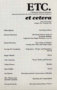 PDF Version: ETC: A Review of General Semantics 45:2 (Summer 1988)