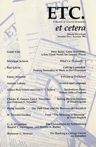 PDF Version: ETC: A Review of General Semantics 48:2 (Summer 1991)