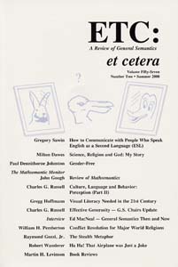 PDF Version: ETC: A Review of General Semantics 57:2 (Summer 2000)