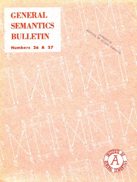 PDF Version: General Semantics Bulletin Nos. 26 & 27 (1960)