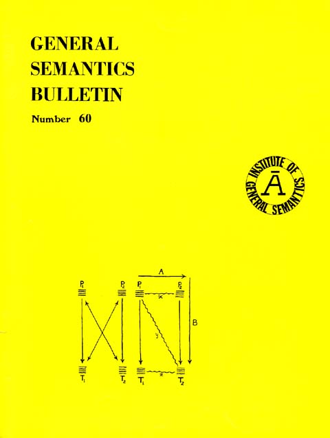 PDF Version: General Semantics Bulletin No. 60 (1994)