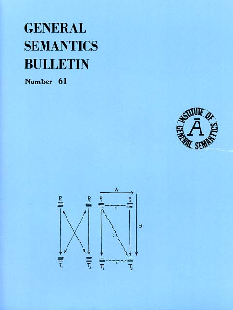 PDF Version: General Semantics Bulletin No. 61 (1995)