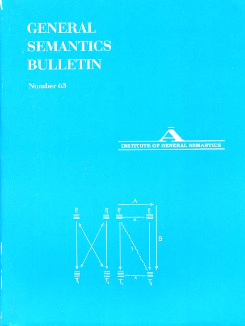 PDF Version: General Semantics Bulletin No. 63 (1996)