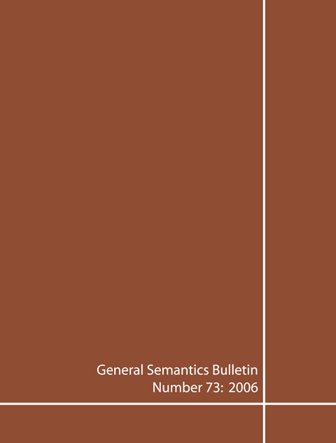 PDF Version: General Semantics Bulletin No. 73 (2006)